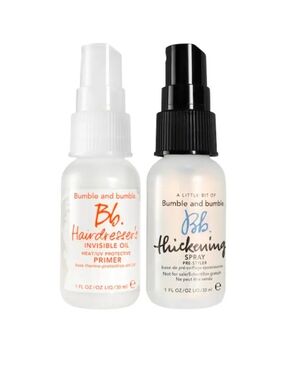 SALE! Bumble And Bumble Invisible Hair Oil Primer & Thickening Spray 30ml Each